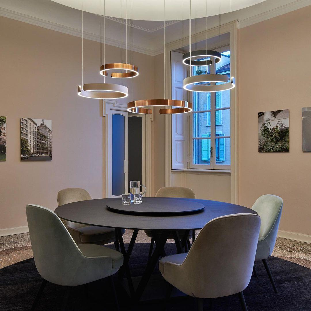 Halo LED Lampe Suspendue Circulaire Élégante Moderne - Neutralighting