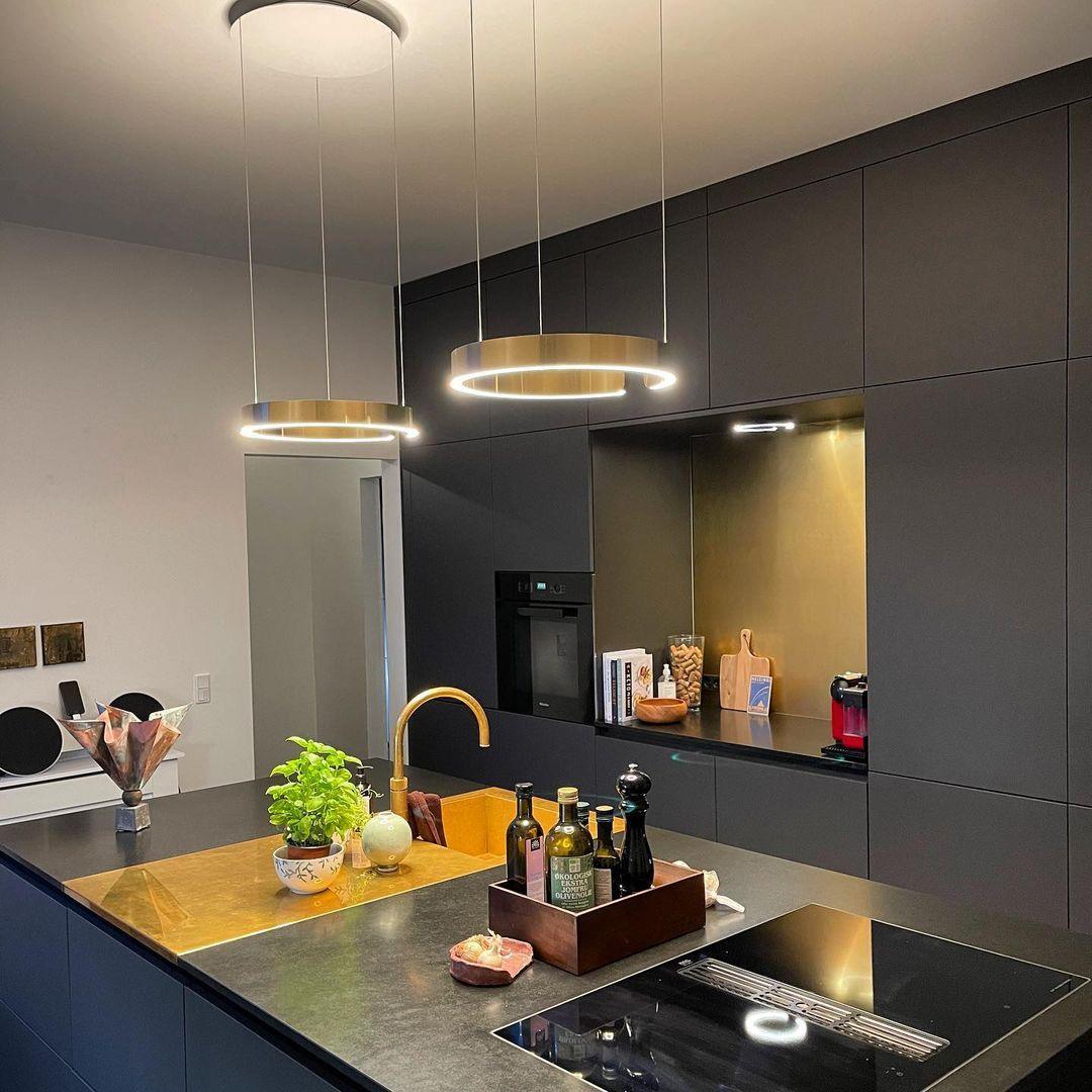 Halo LED Lampe Suspendue Circulaire Élégante Moderne - Neutralighting