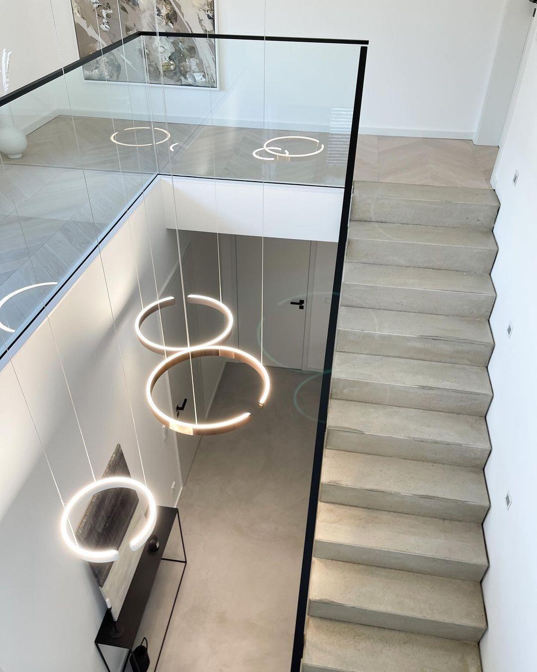 Halo LED Lampe Suspendue Circulaire Élégante Moderne - Neutralighting