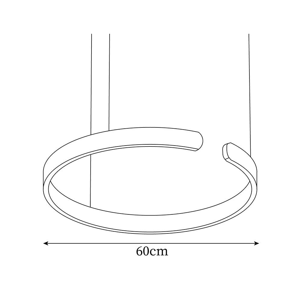 Halo LED Lampe Suspendue Circulaire Élégante Moderne - Neutralighting