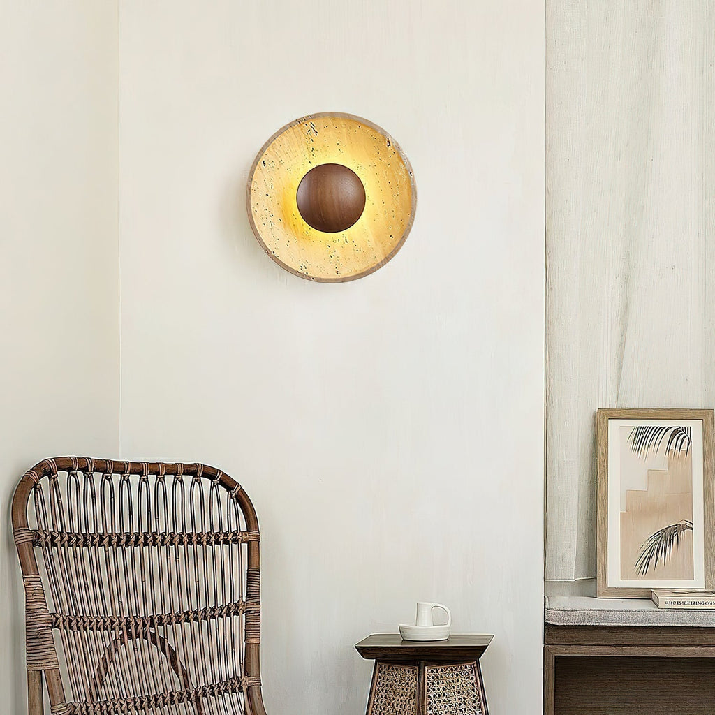 Ulraeia Minimaliste Travertin Luminaire Mural - Neutralighting