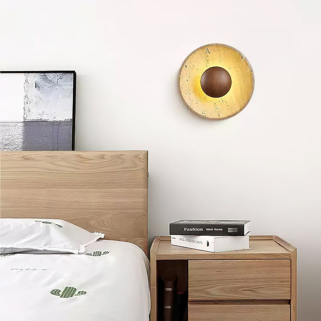 Ulraeia Minimaliste Travertin Luminaire Mural - Neutralighting