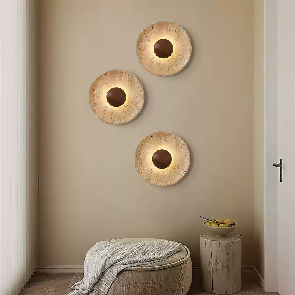 Ulraeia Minimaliste Travertin Luminaire Mural - Neutralighting