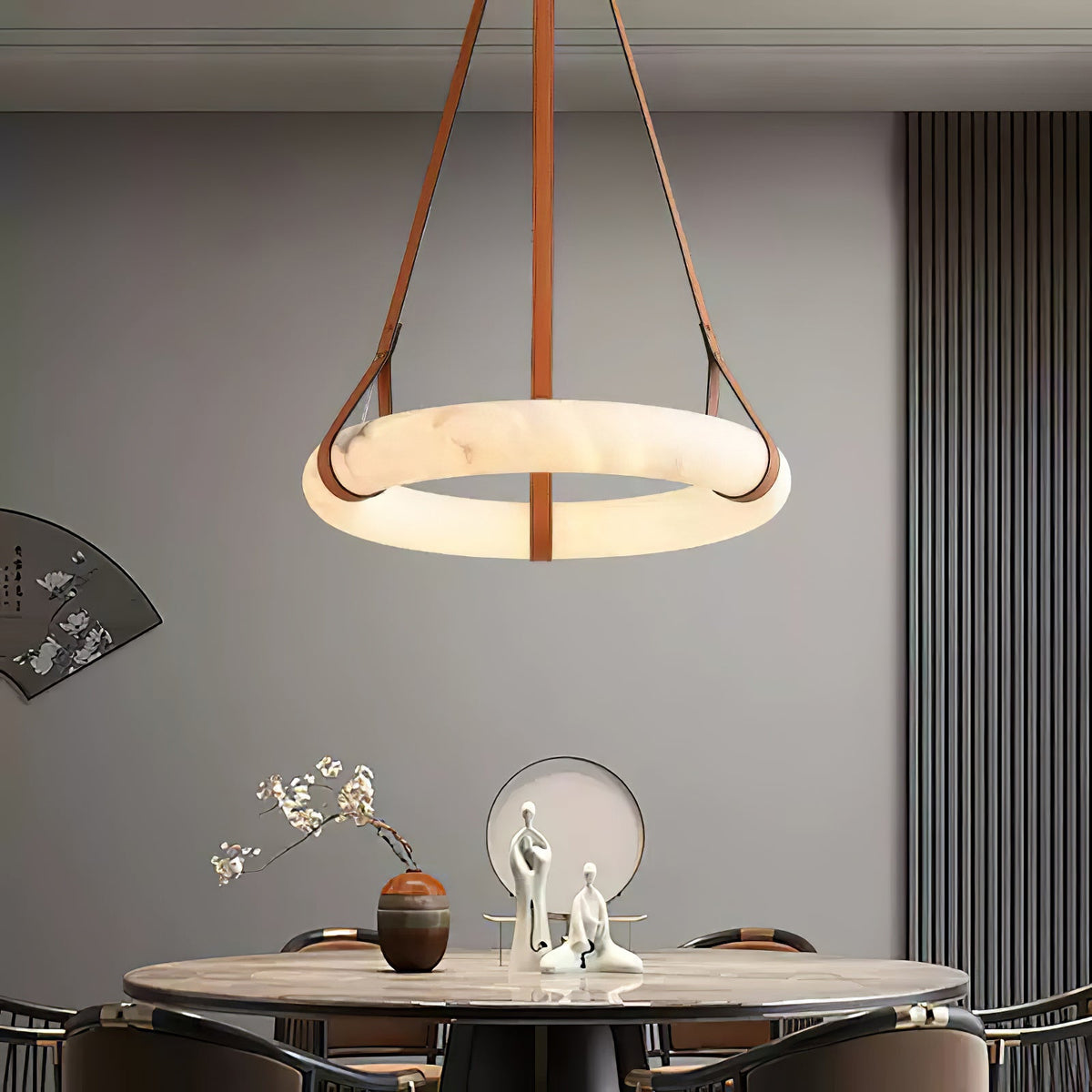 Erzorila Suspension Circulaire en Albâtre - Neutralighting