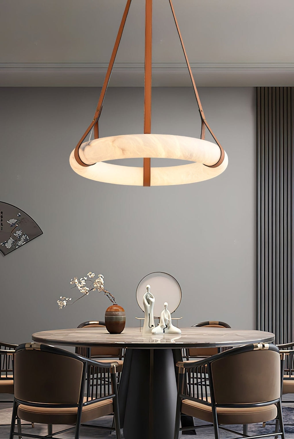 Erzorila Suspension Circulaire en Albâtre - Neutralighting