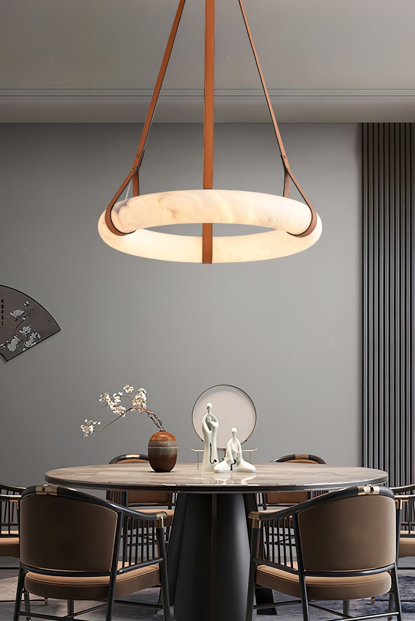 Erzorila Suspension Circulaire en Albâtre - Neutralighting