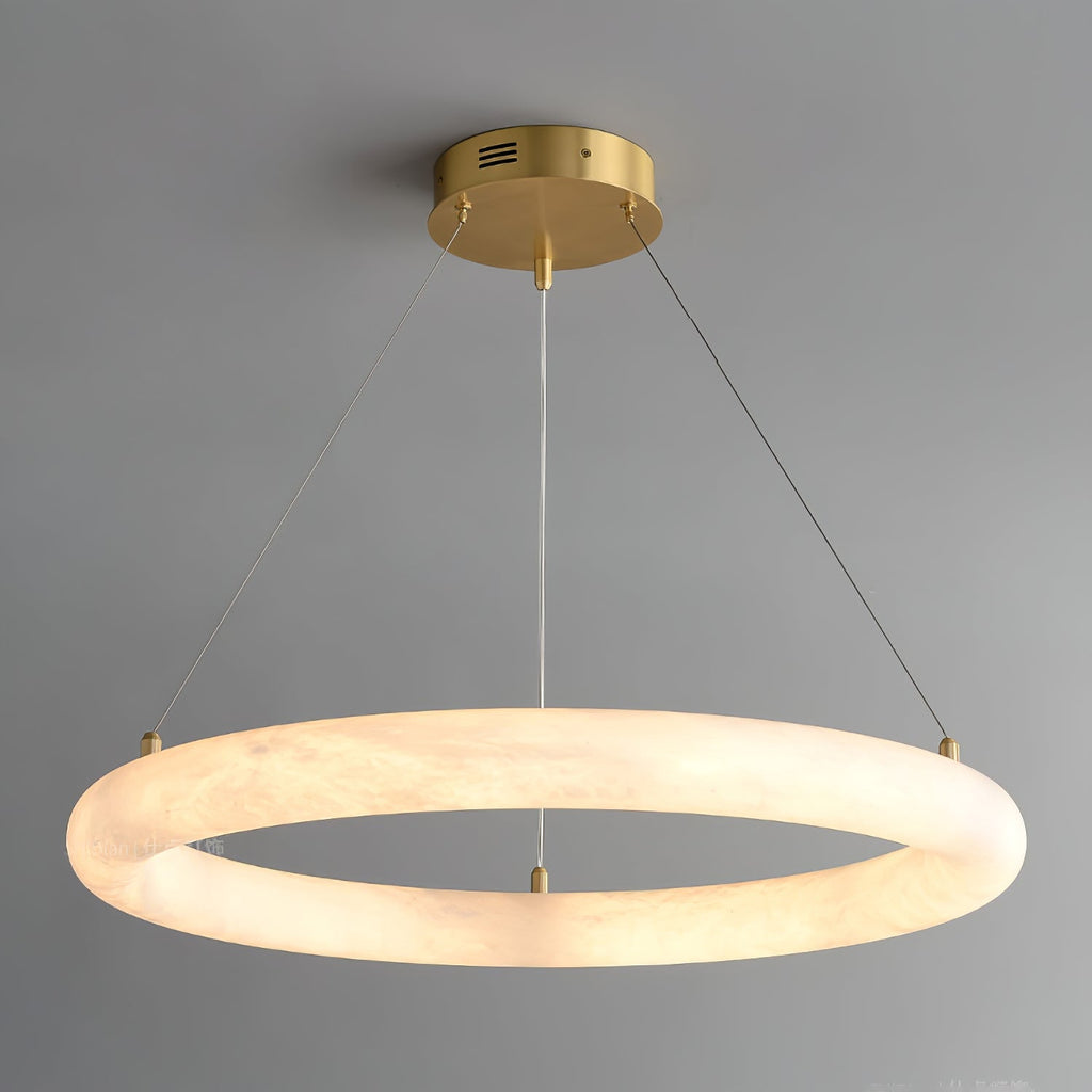 Erzorila Suspension Circulaire en Albâtre - Neutralighting