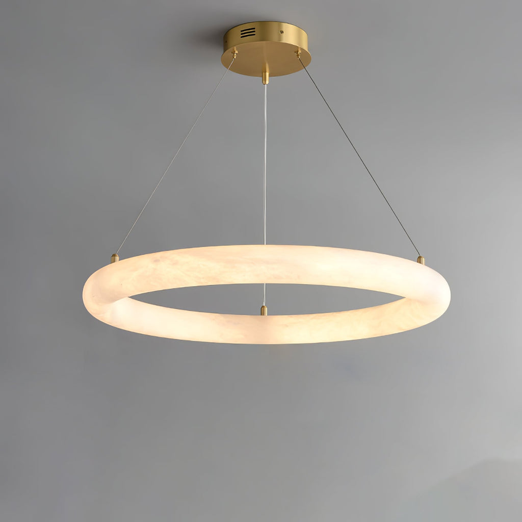 Erzorila Suspension Circulaire en Albâtre - Neutralighting