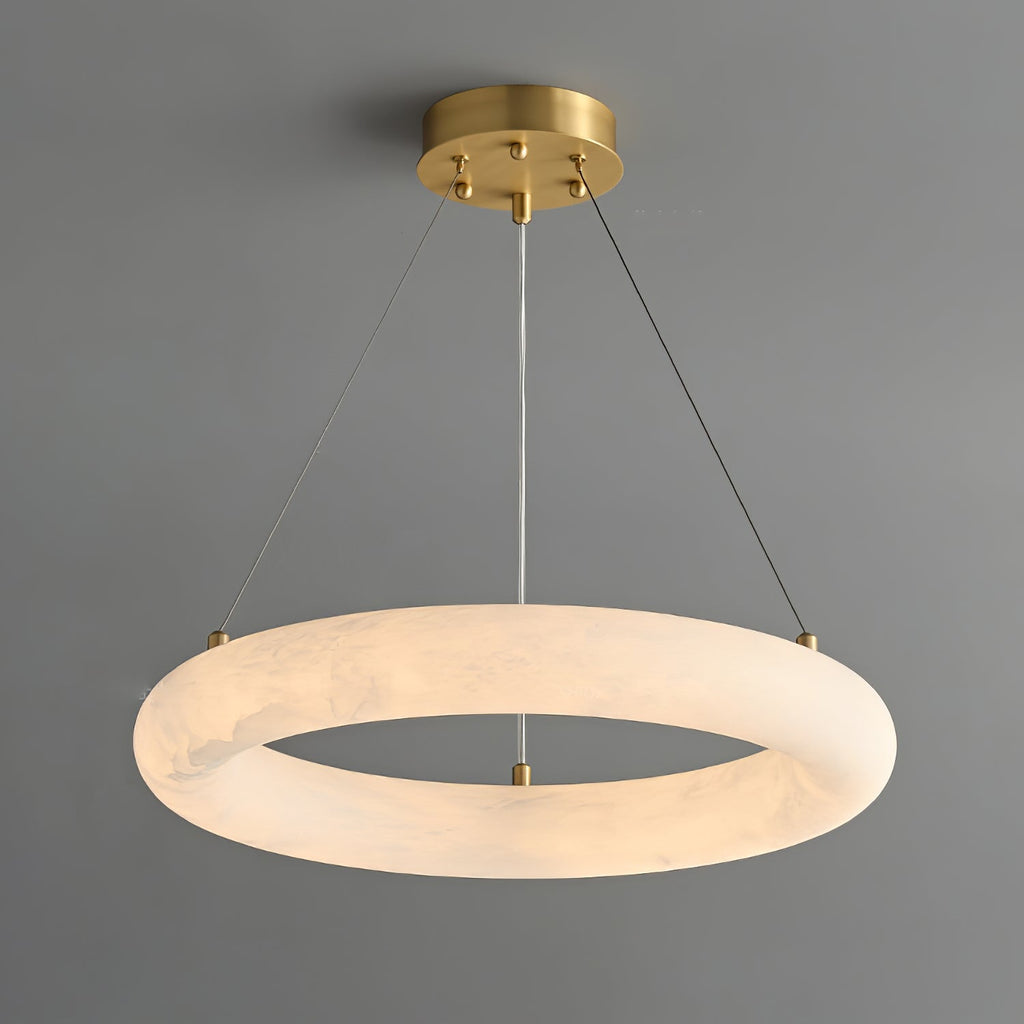 Erzorila Suspension Circulaire en Albâtre - Neutralighting