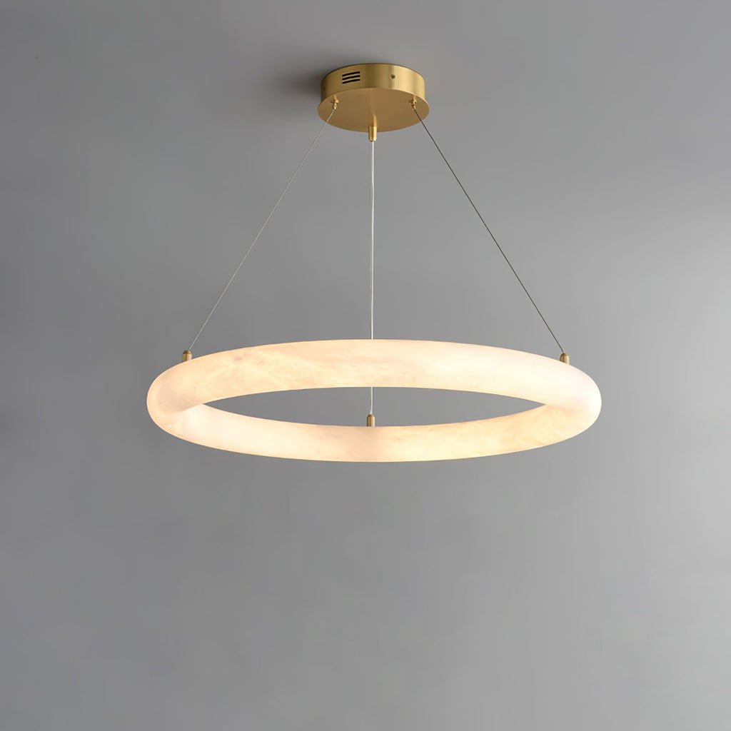 Erzorila Suspension Circulaire en Albâtre - Neutralighting