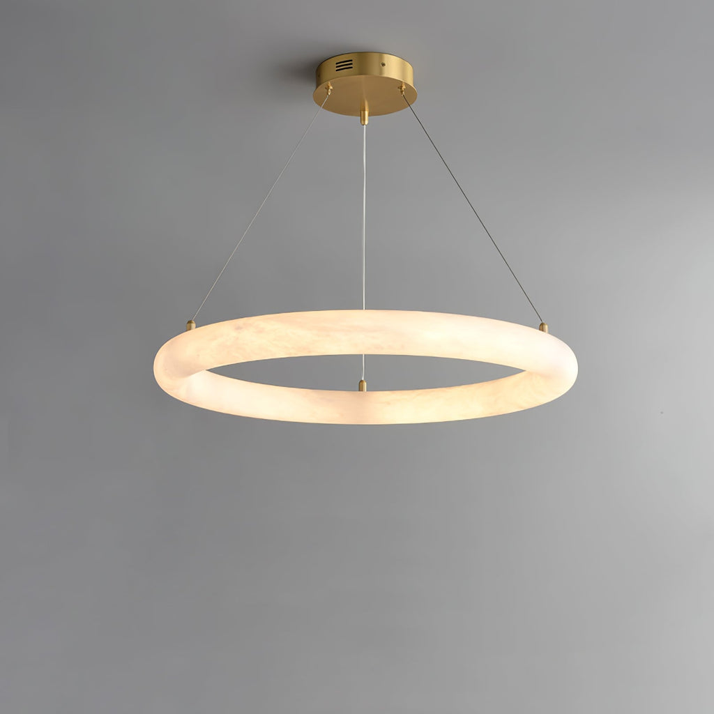 Erzorila Suspension Circulaire en Albâtre - Neutralighting