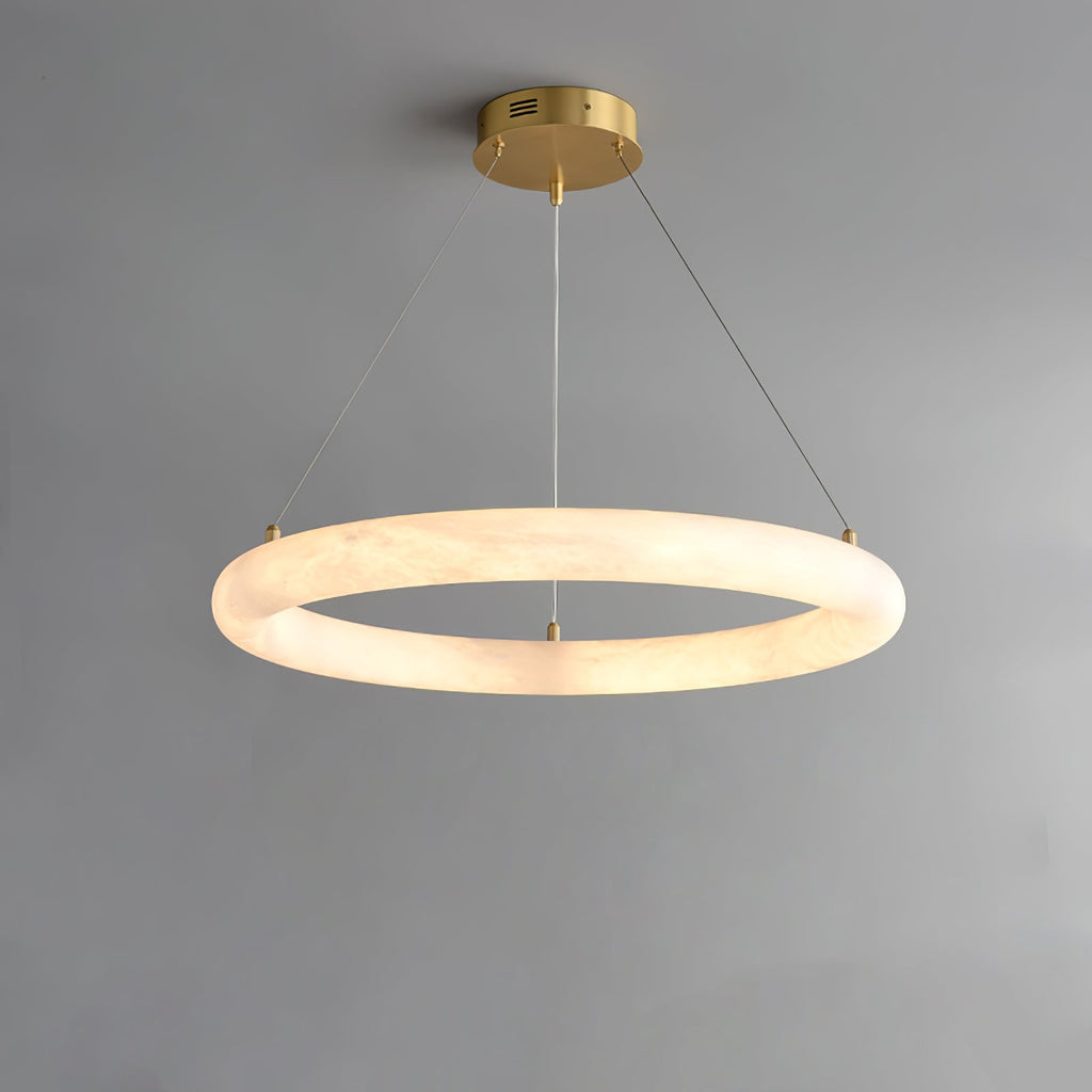 Erzorila Suspension Circulaire en Albâtre - Neutralighting