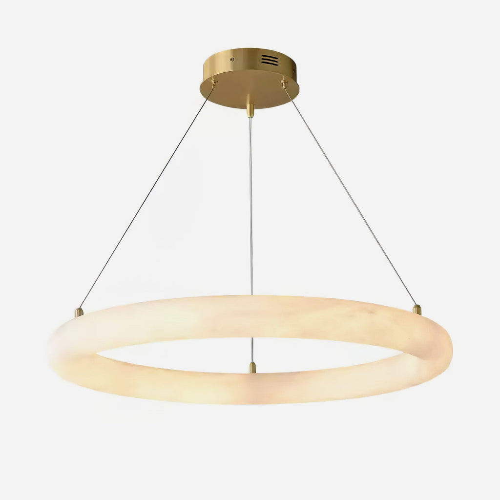 Erzorila Suspension Circulaire en Albâtre - Neutralighting