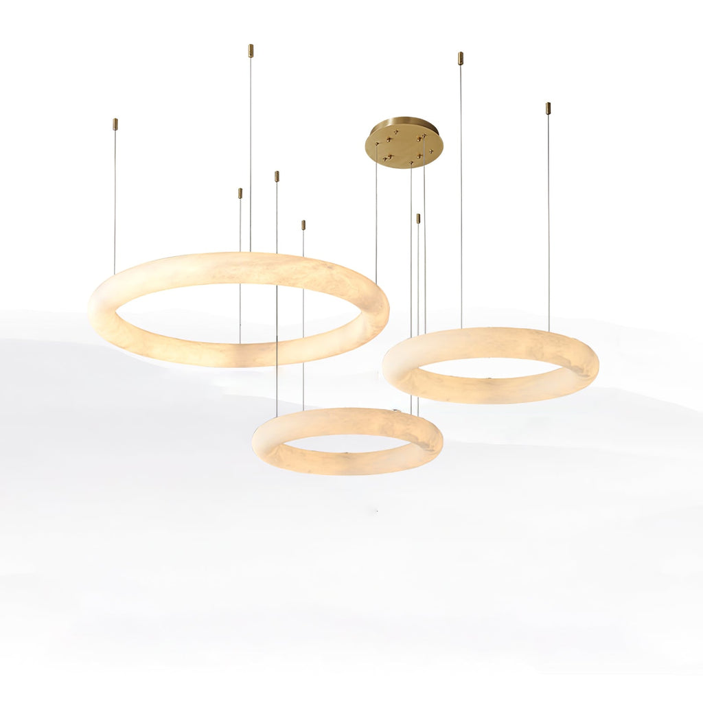 Erzorila Suspension Circulaire en Albâtre - Neutralighting