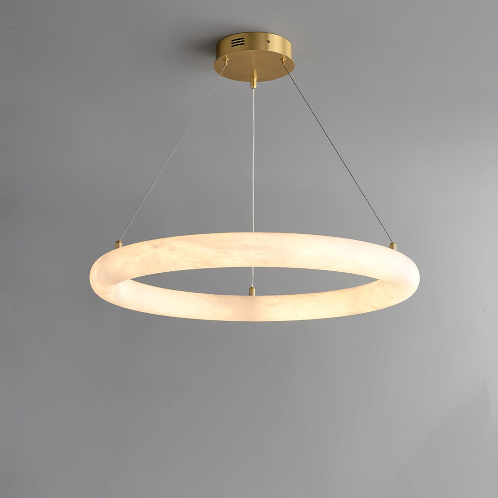 Erzorila Suspension Circulaire en Albâtre - Neutralighting