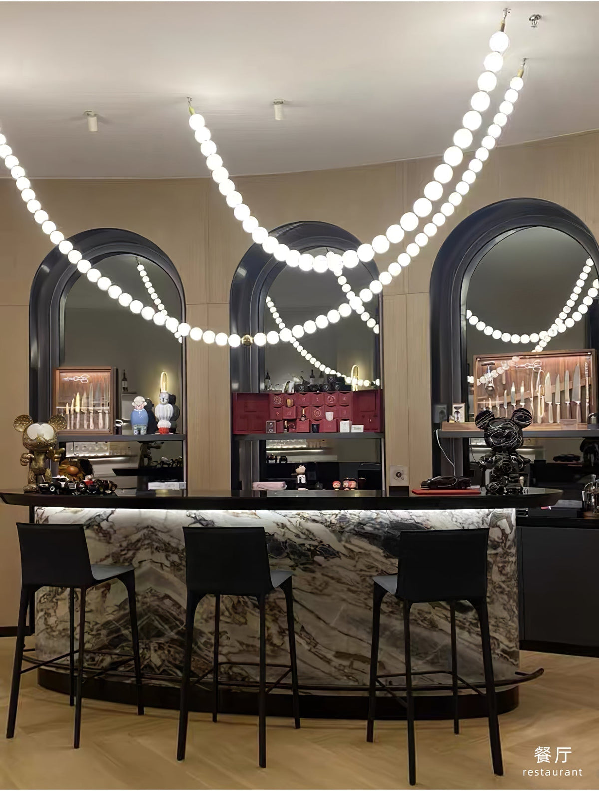 Zalvarin Chandelier Sputnik en Laiton - Neutralighting