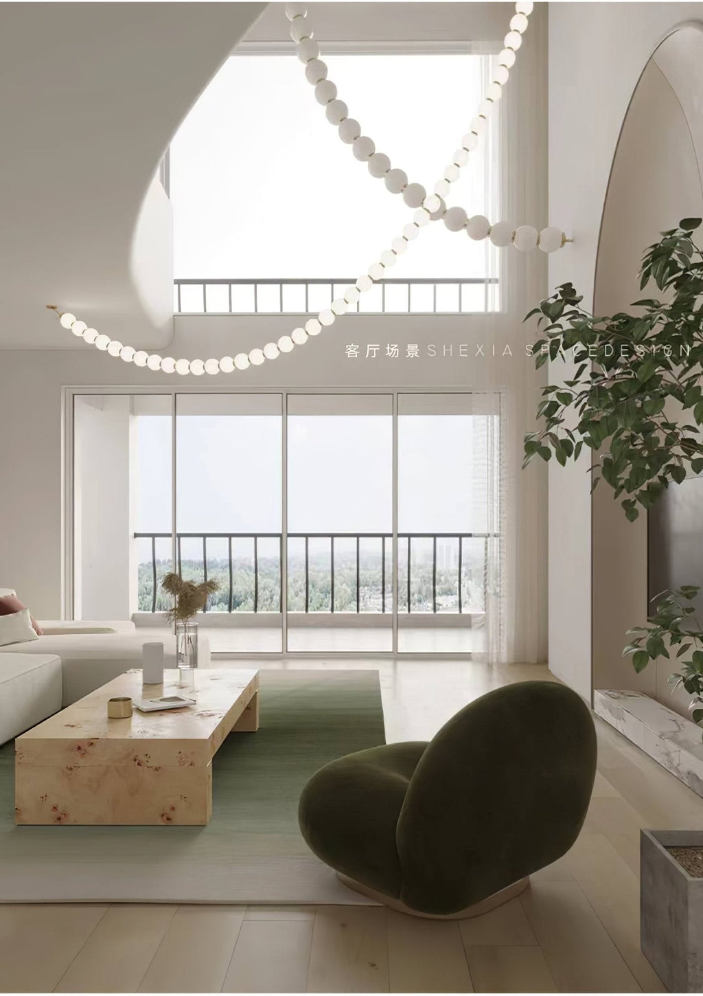 Zalvarin Chandelier Sputnik en Laiton - Neutralighting