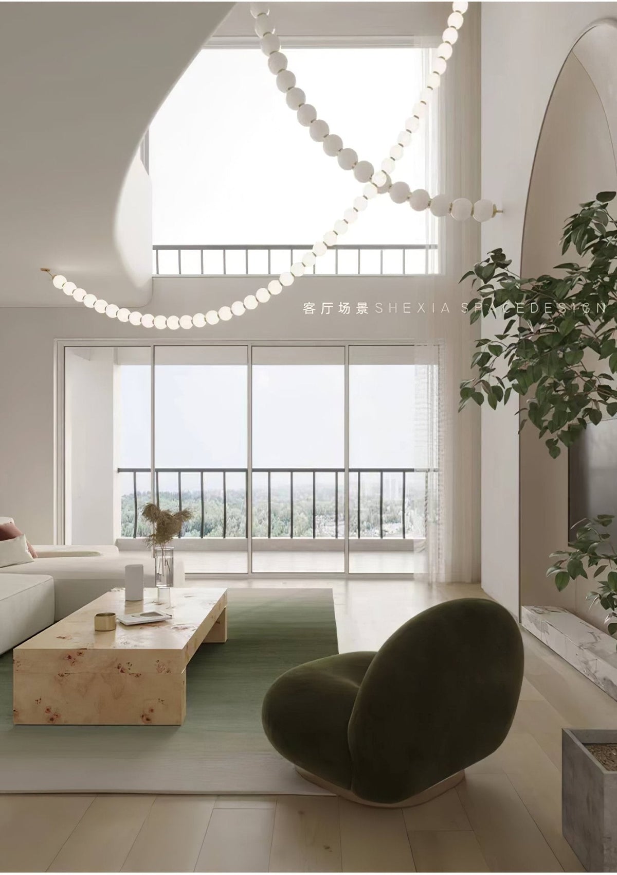 Zalvarin Chandelier Sputnik en Laiton - Neutralighting
