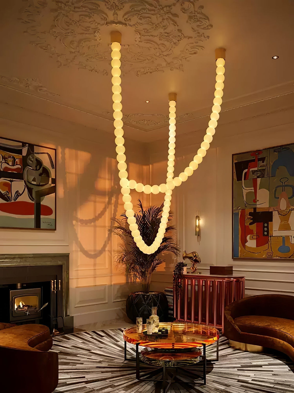Zalvarin Chandelier Sputnik en Laiton - Neutralighting