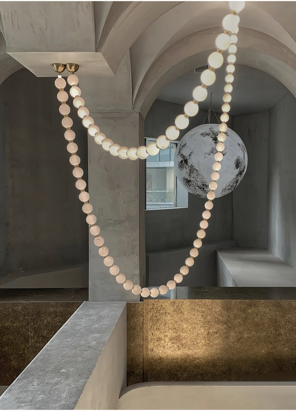 Zalvarin Chandelier Sputnik en Laiton - Neutralighting