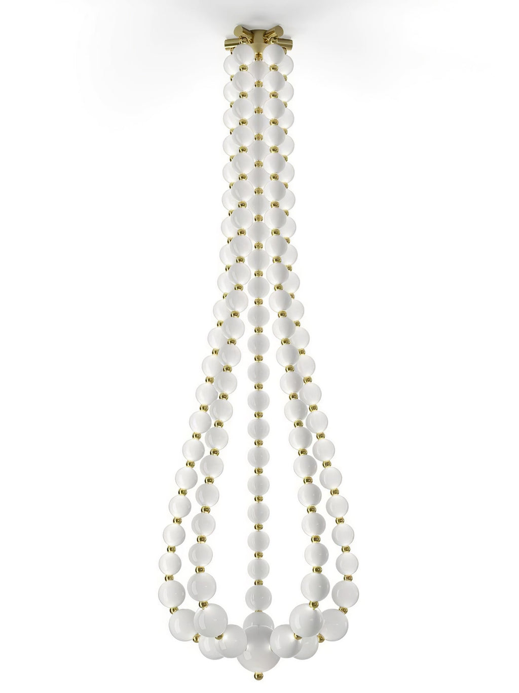 PearlCascade Lustre Perlé en Verre - Neutralighting