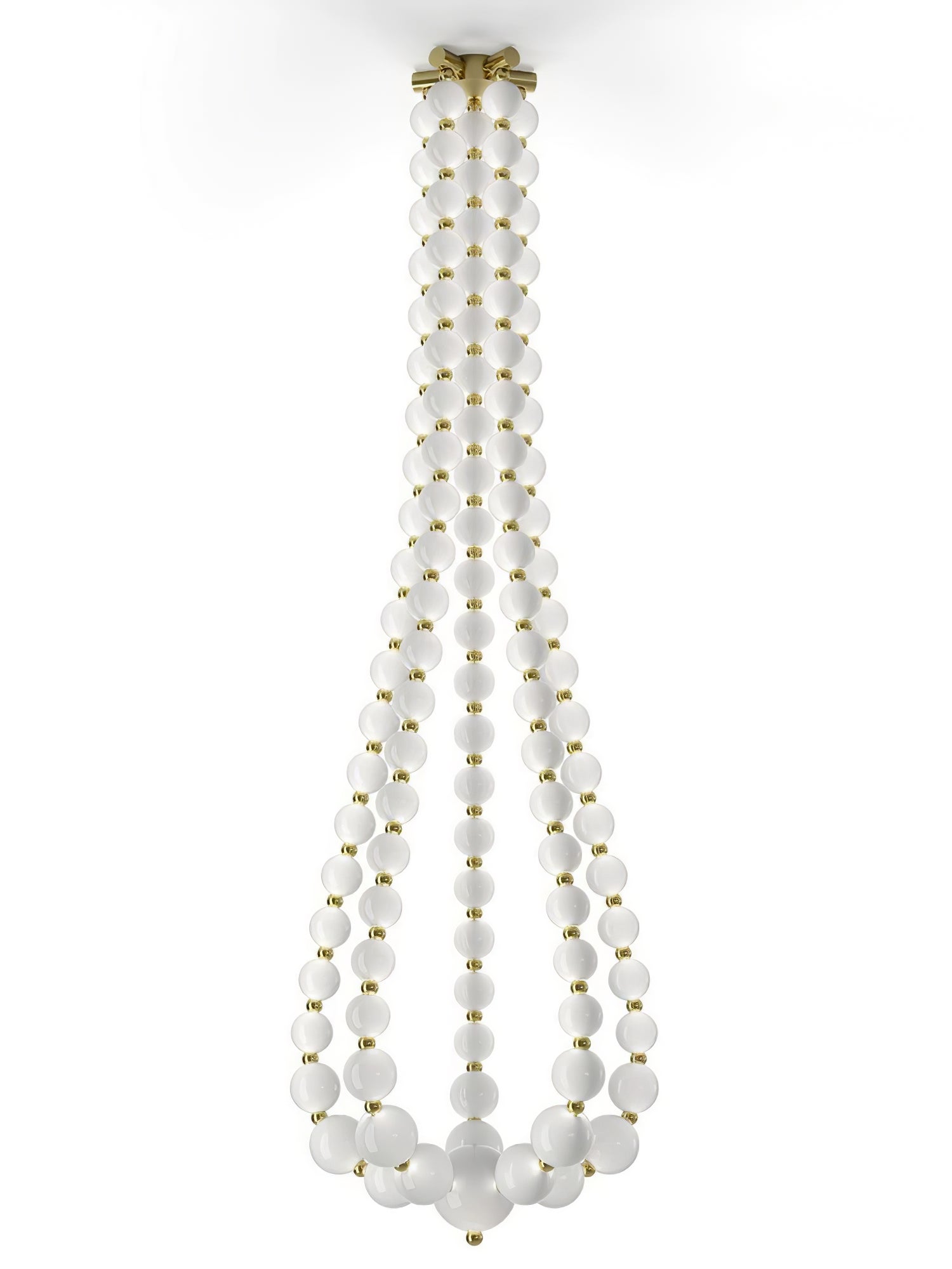 PearlCascade Lustre Perlé en Verre - Neutralighting