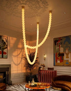 PearlCascade Lustre Perlé en Verre - Neutralighting