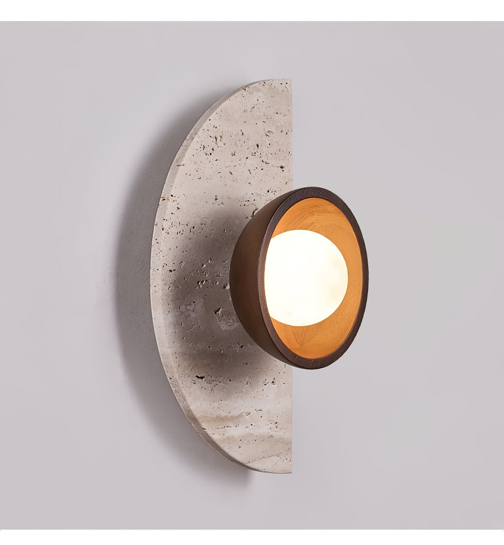 Mylaean Applique Murale Géométrique en Travertin - Neutralighting