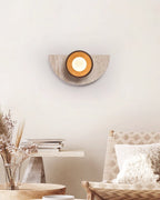 Mylaean Applique Murale Géométrique en Travertin - Neutralighting
