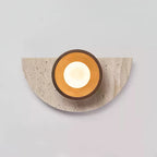 Mylaean Applique Murale Géométrique en Travertin - Neutralighting