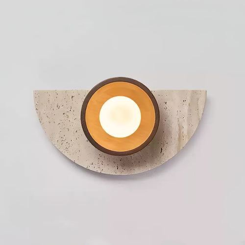 Mylaean Applique Murale Géométrique en Travertin - Neutralighting