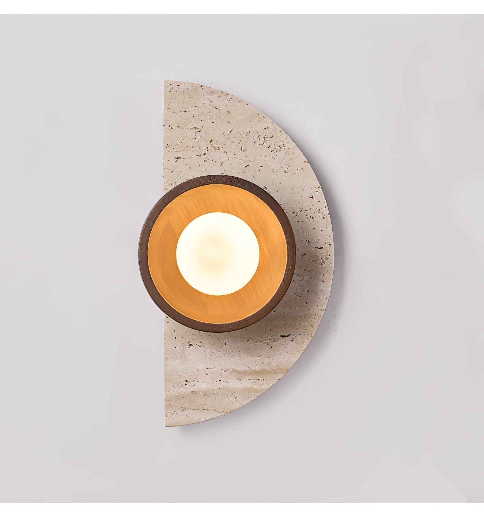 Mylaean Applique Murale Géométrique en Travertin - Neutralighting
