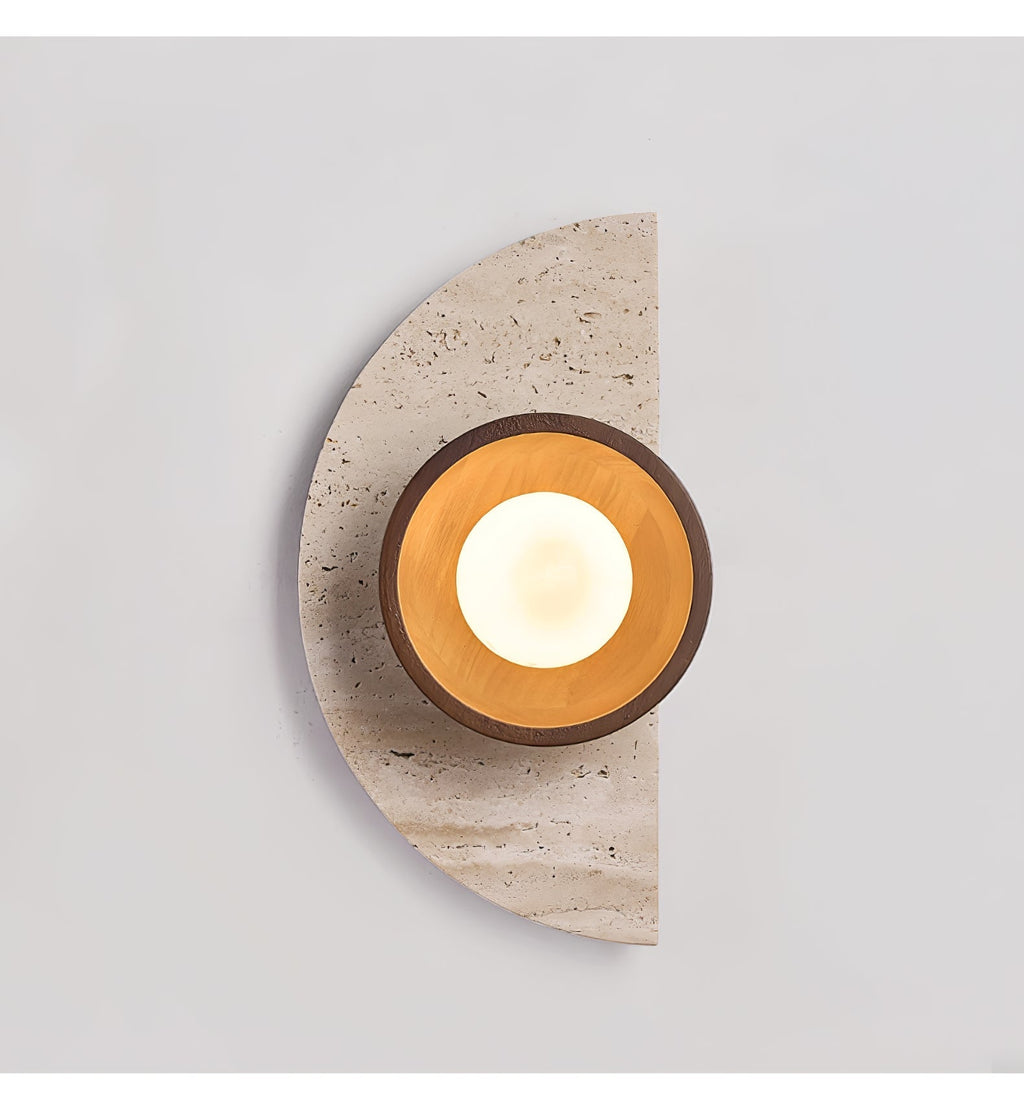 Mylaean Applique Murale Géométrique en Travertin - Neutralighting