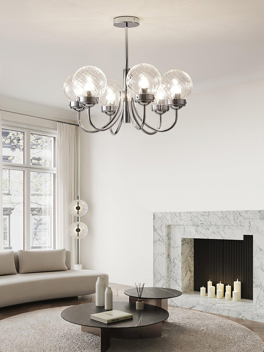 Armiriel Élégance Nordic Verre Lustre - Neutralighting