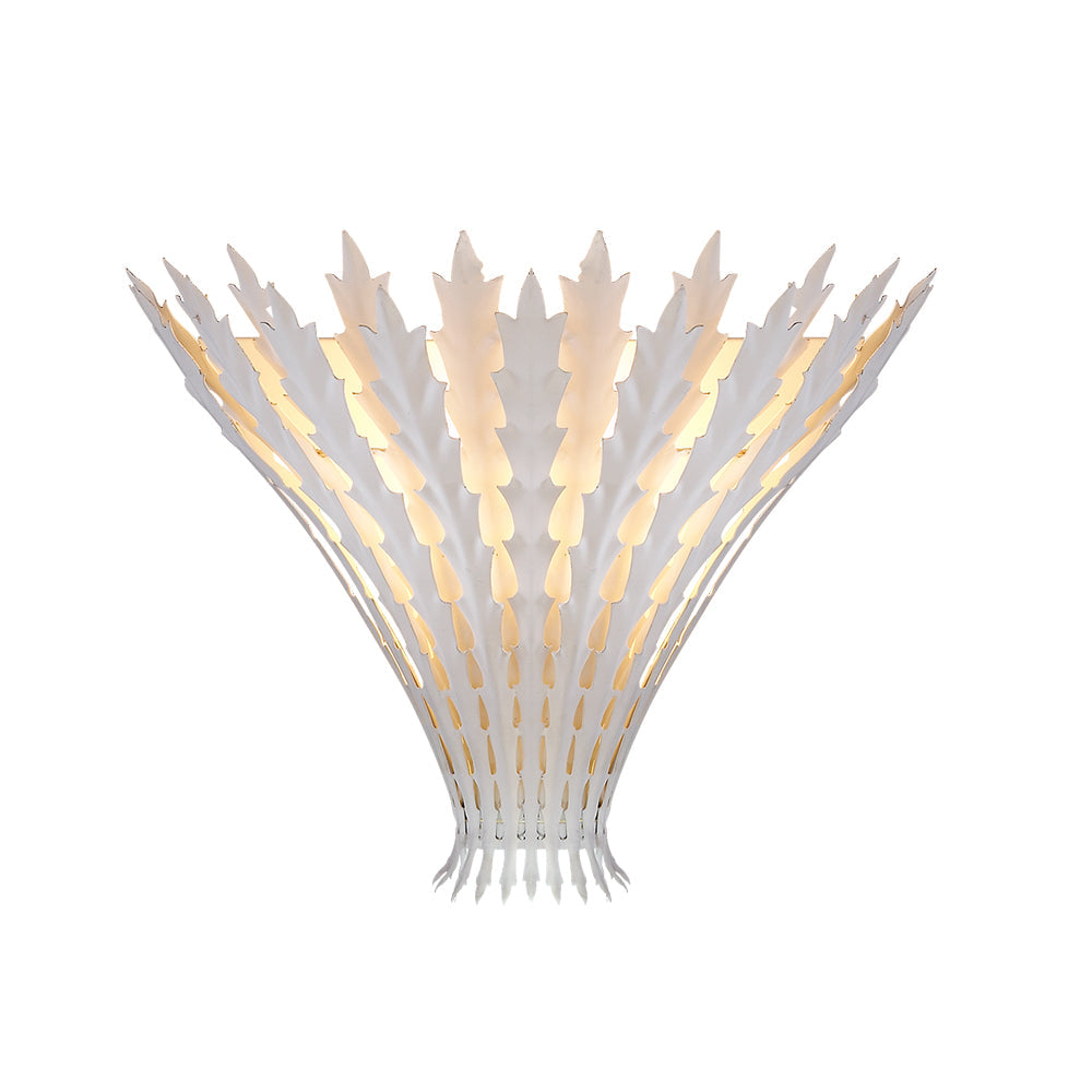 Applique Murale Fait à La Main Feuille Motif Corps Élégant - Neutralighting