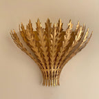 Applique Murale Fait à La Main Feuille Motif Corps Élégant - Neutralighting