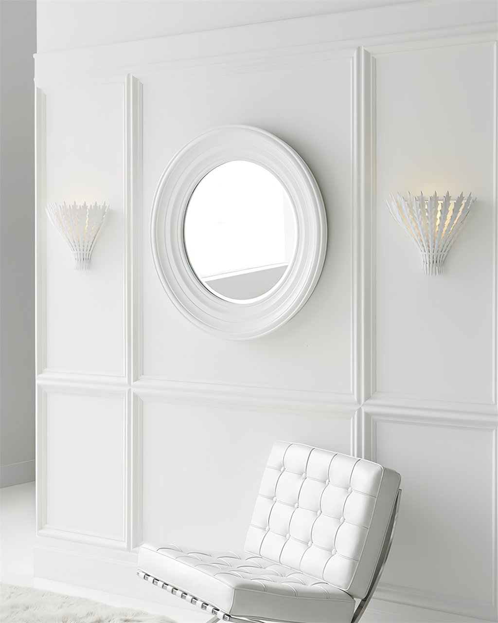 Applique Murale Fait à La Main Feuille Motif Corps Élégant - Neutralighting