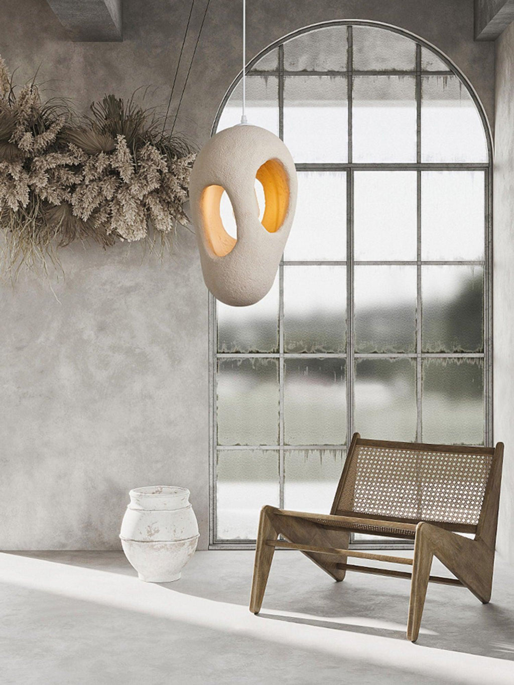 Elysire Suspension Artistique Beige - Neutralighting