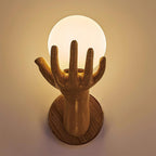 Aura Applique Murale Forme Main Bois - Neutralighting