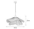 Straw Hat Lampe Suspendue Vague Tissée Organique - Neutralighting