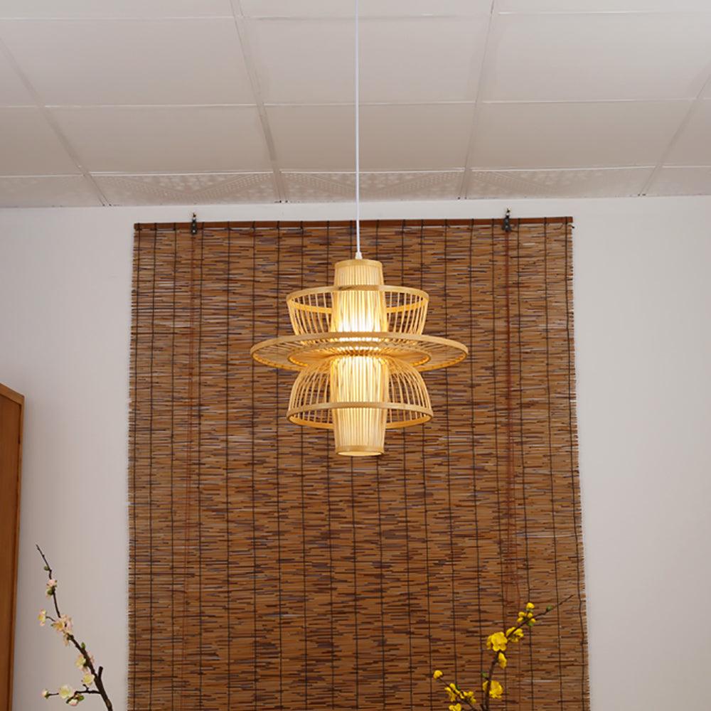 Covarir Lampe Suspension en Bambou Sigyn Fait Main - Neutralighting