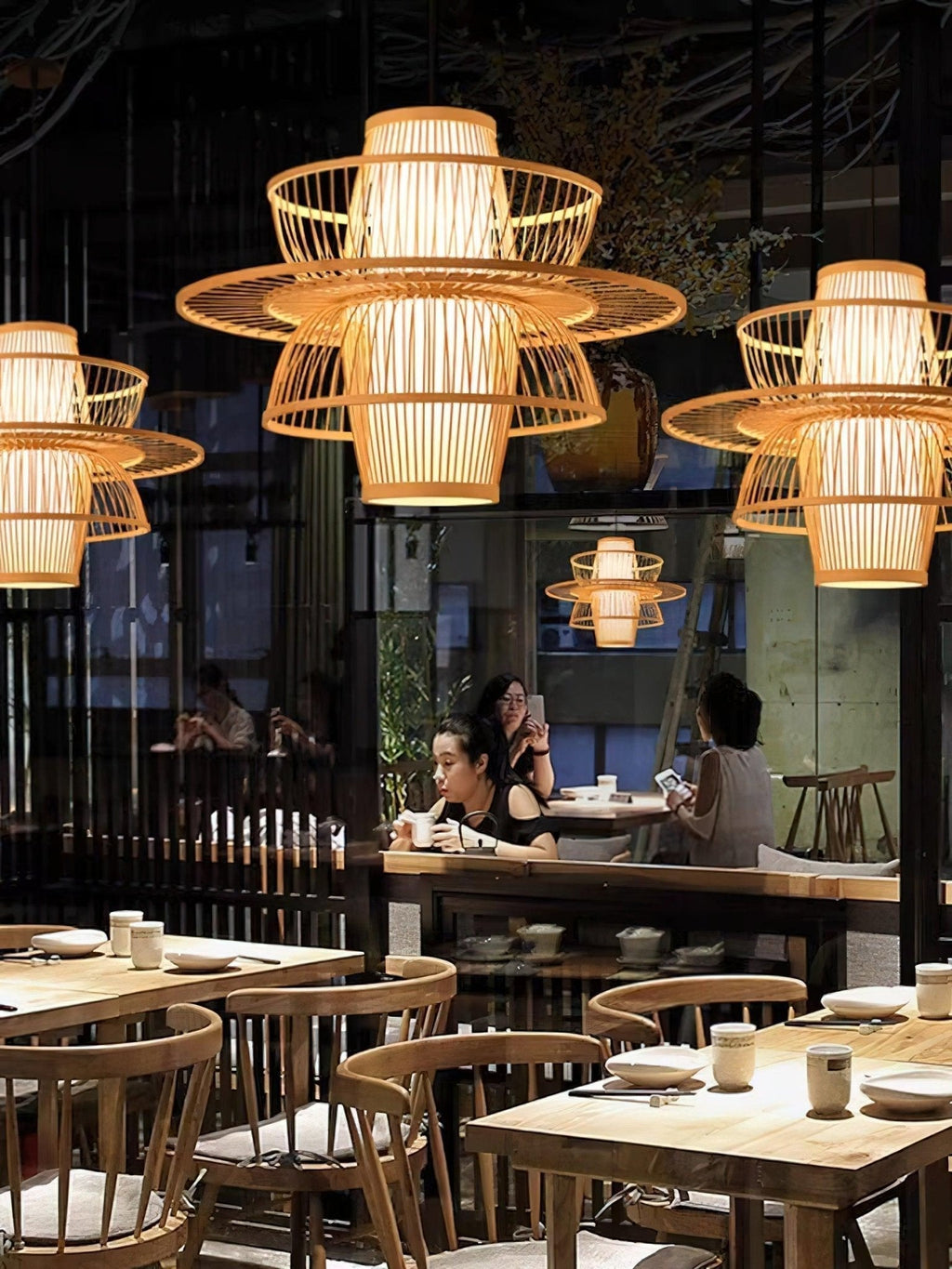 Covarir Lampe Suspension en Bambou Sigyn Fait Main - Neutralighting