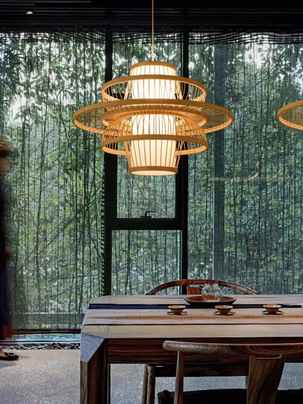 Covarir Lampe Suspension en Bambou Sigyn Fait Main - Neutralighting