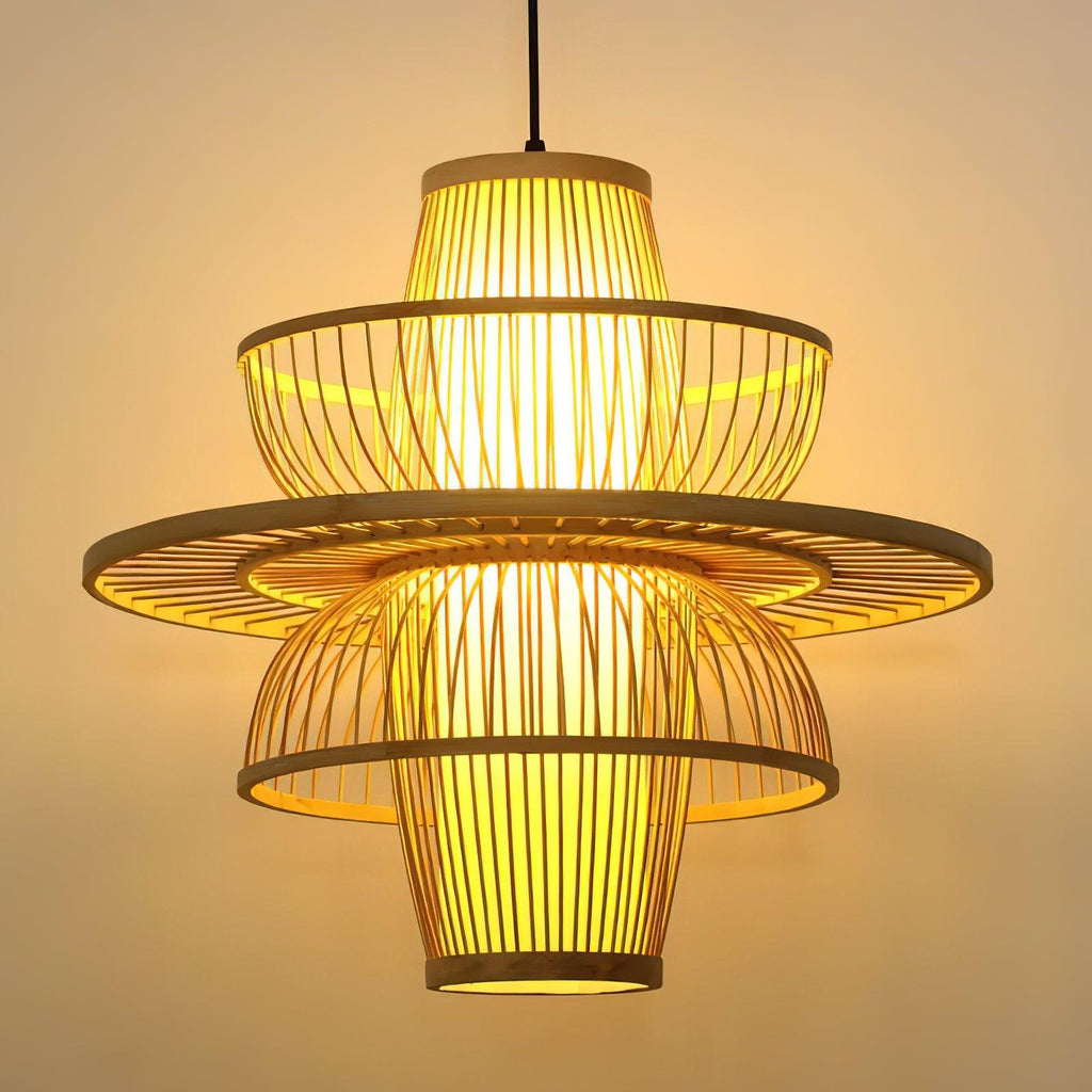 Covarir Lampe Suspension en Bambou Sigyn Fait Main - Neutralighting