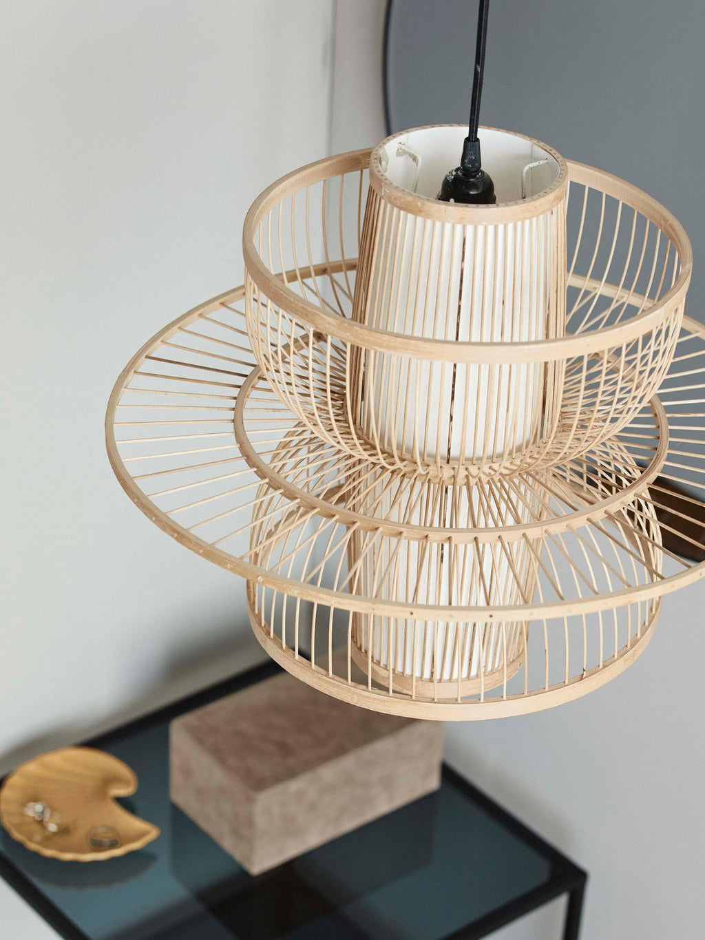 Covarir Lampe Suspension en Bambou Sigyn Fait Main - Neutralighting