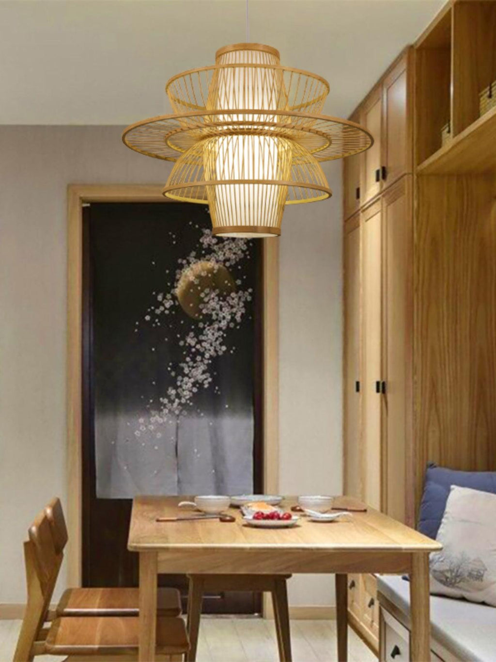 Covarir Lampe Suspension en Bambou Sigyn Fait Main - Neutralighting