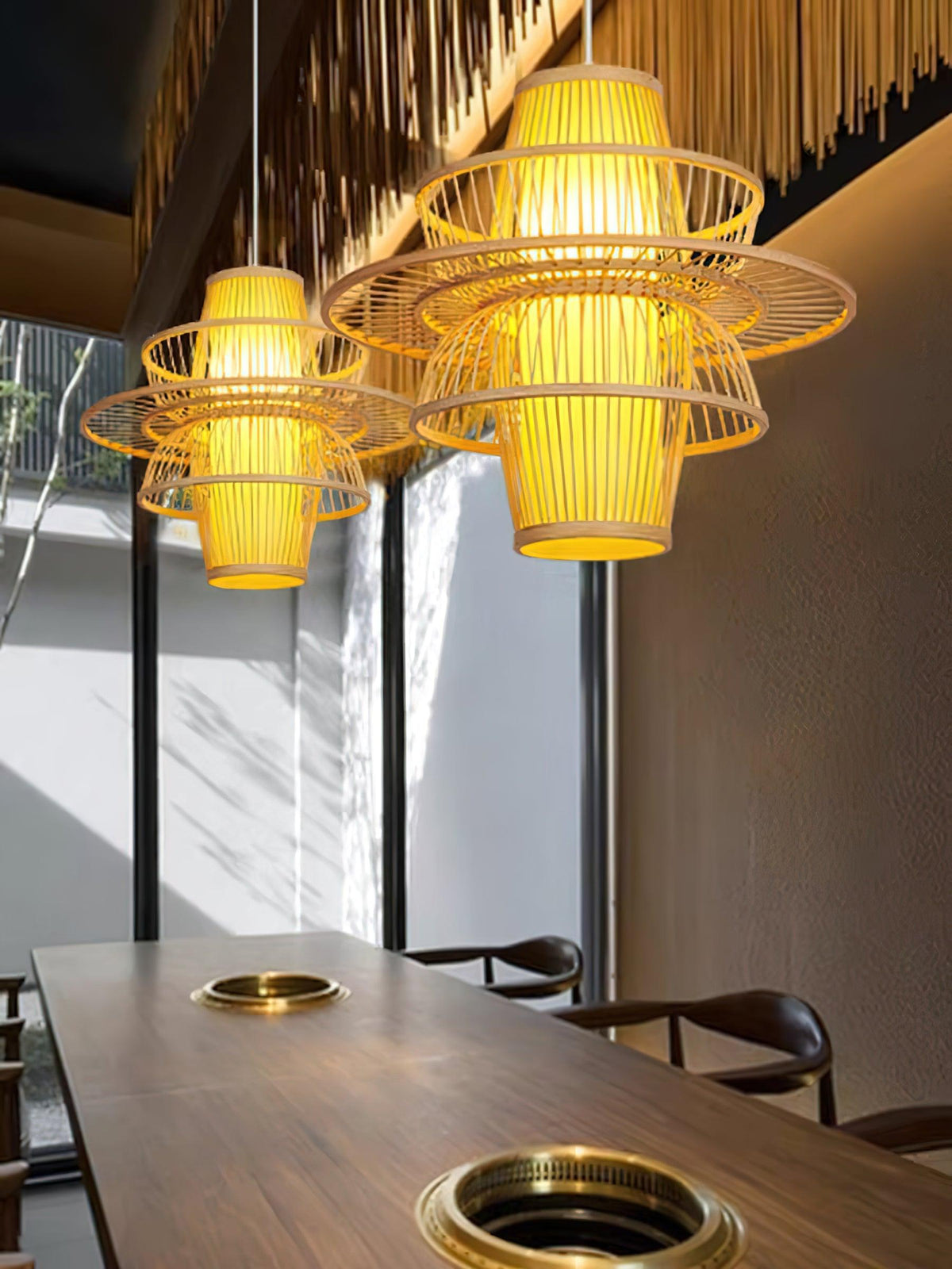 Covarir Lampe Suspension en Bambou Sigyn Fait Main - Neutralighting