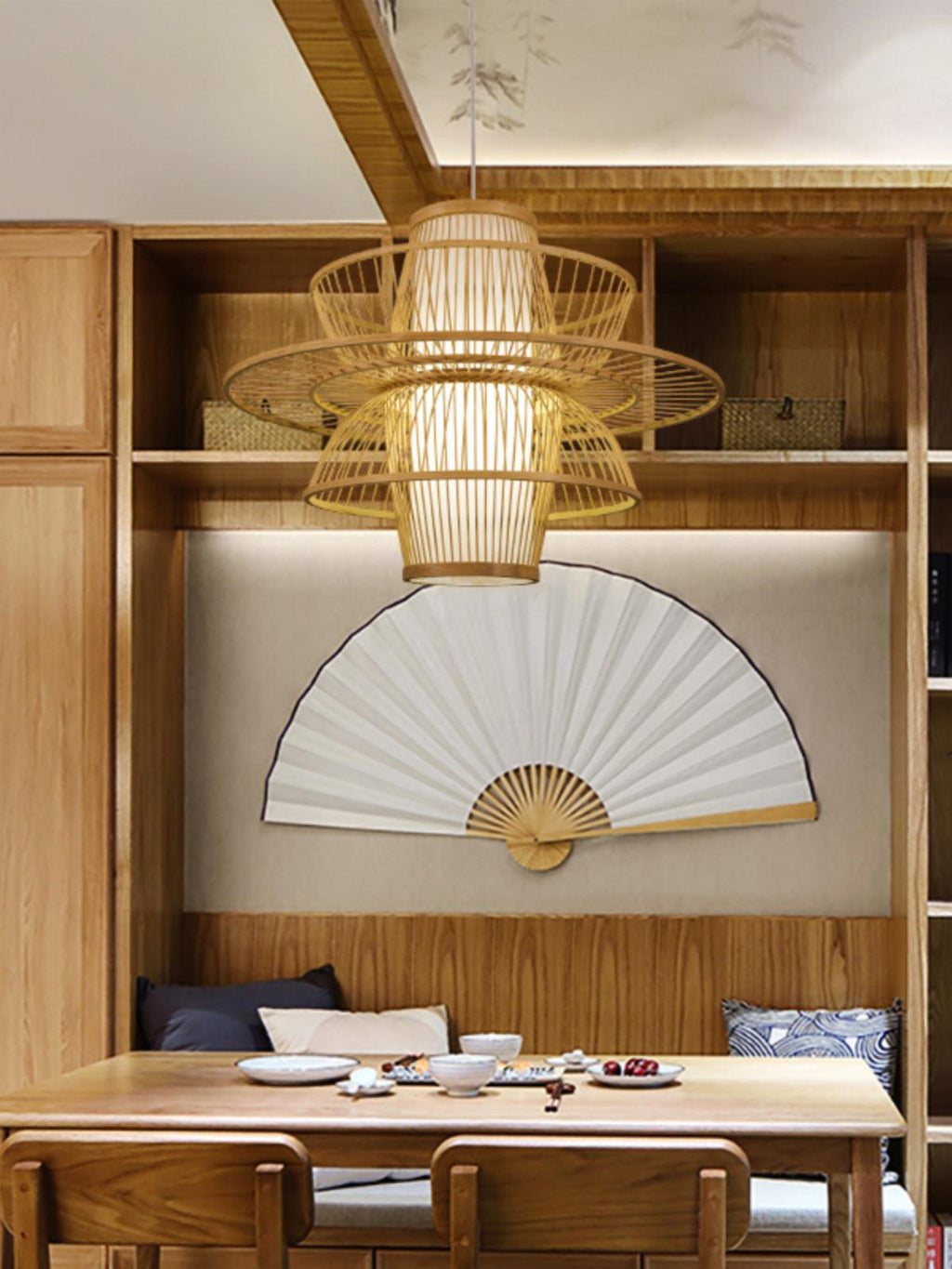 Covarir Lampe Suspension en Bambou Sigyn Fait Main - Neutralighting