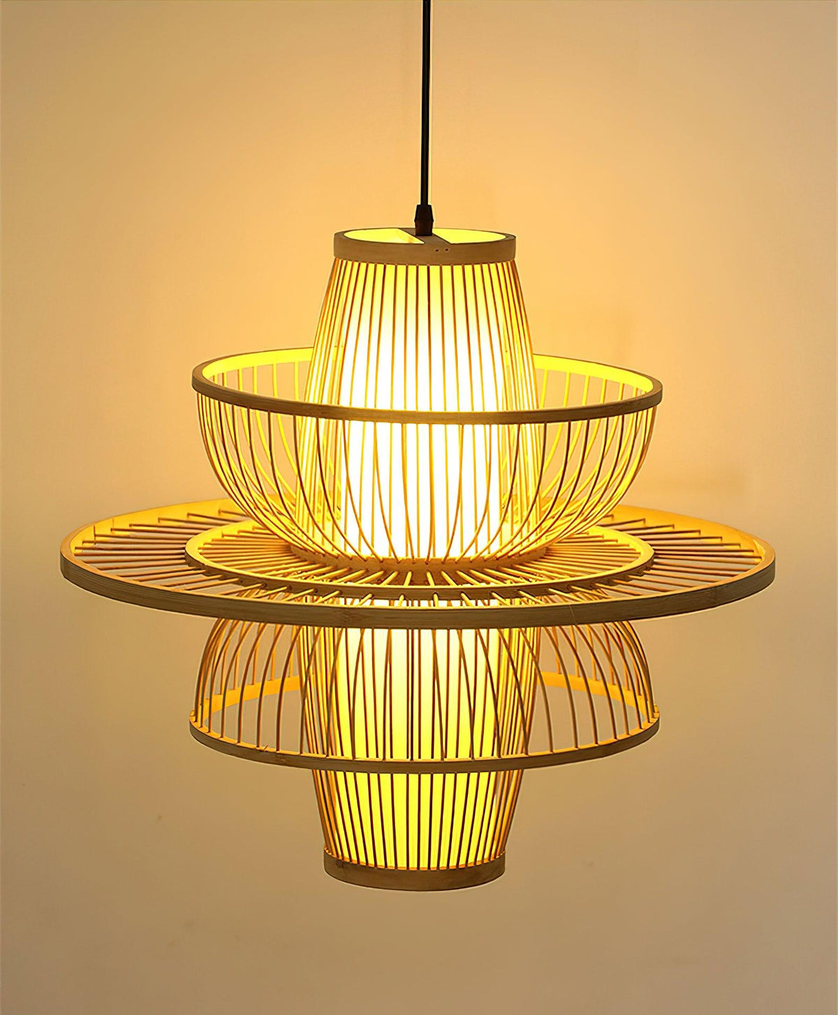 Covarir Lampe Suspension en Bambou Sigyn Fait Main - Neutralighting