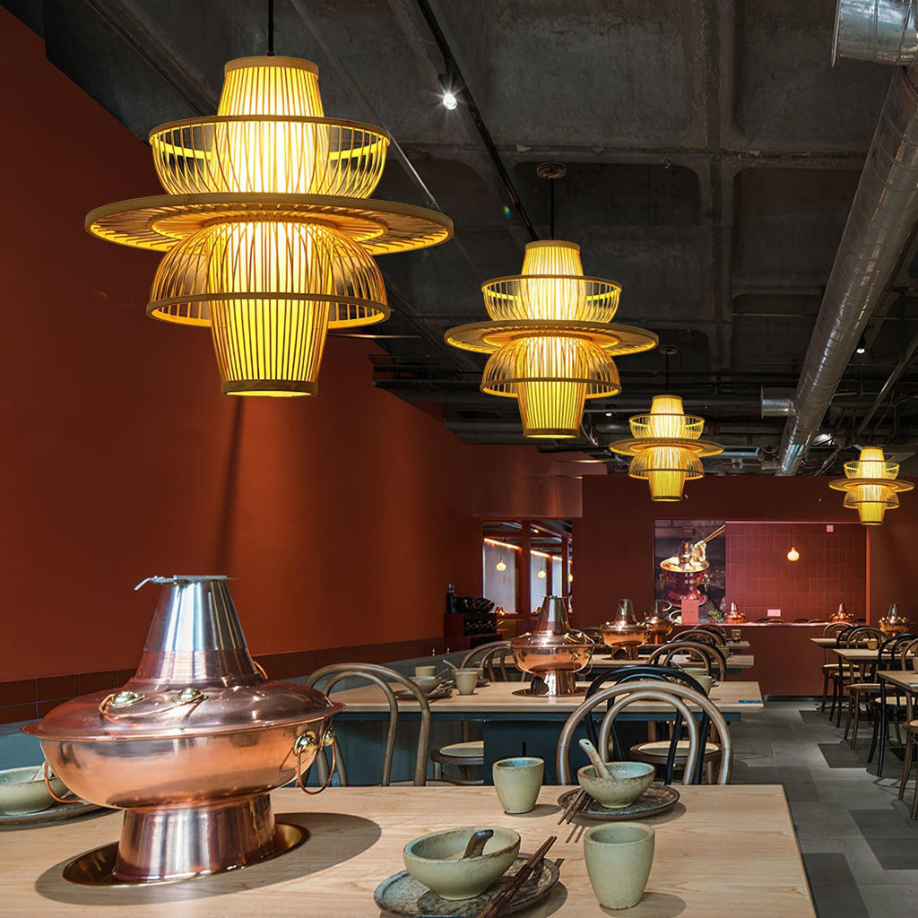 Covarir Lampe Suspension en Bambou Sigyn Fait Main - Neutralighting